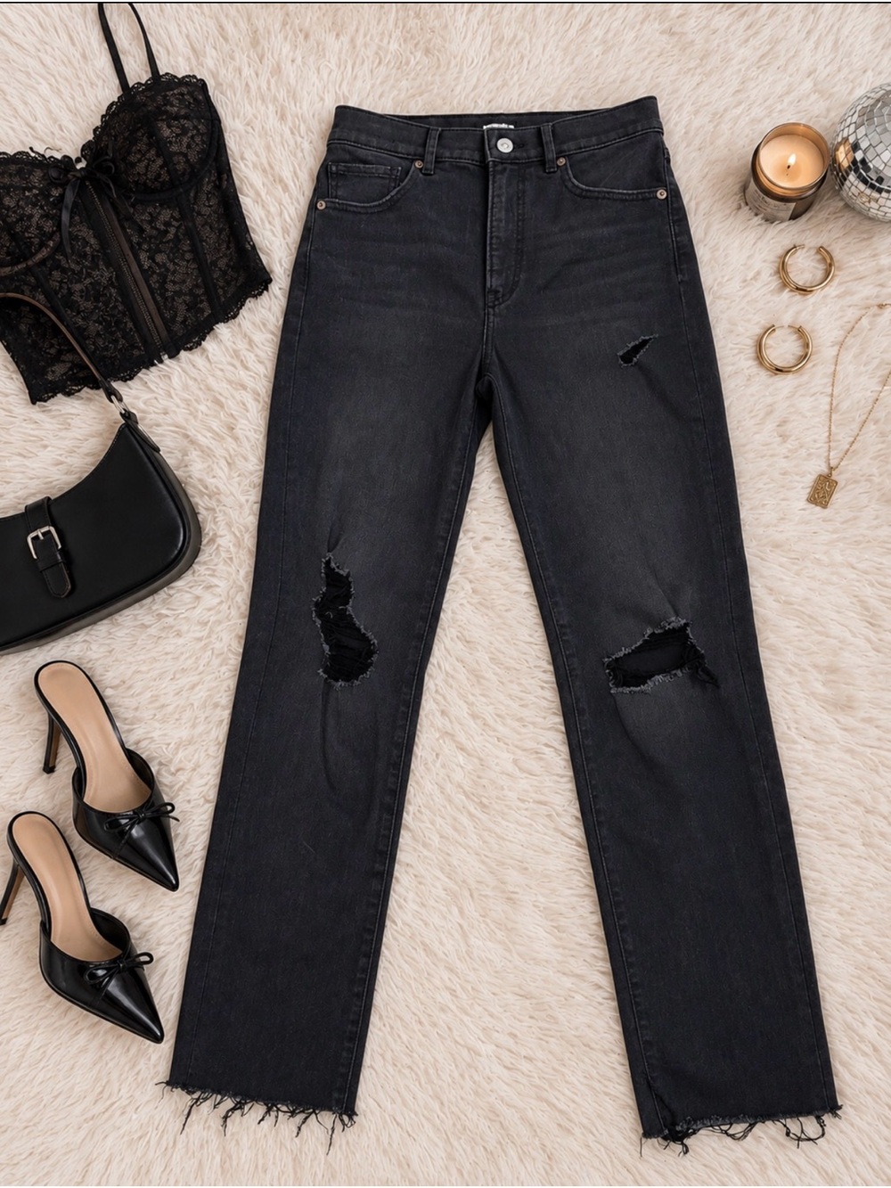 Modern Straight Super High Rise Jeans 4 Long